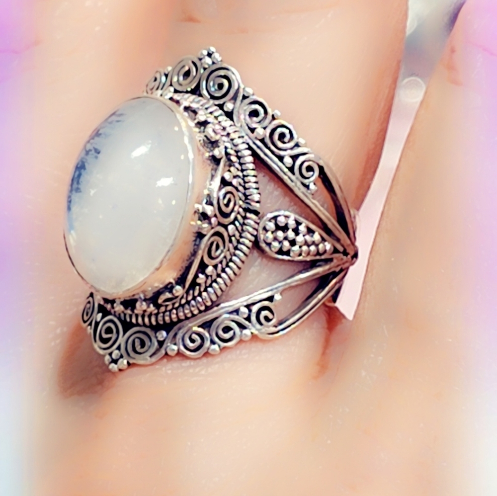 Balinese Sterling Silver 925 Handcrafted Gemstone Ring